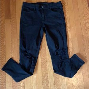 American Eagle black ripped jeans